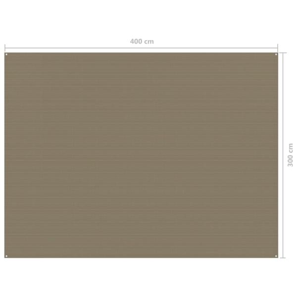 Zeltteppich 300x400 cm Taupe