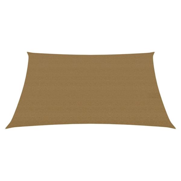 Sonnensegel 160 g/m² Taupe 6x6 m HDPE