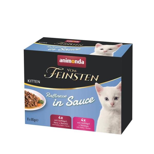 ARDEBO.de Animonda Cat vom Feinsten Kitten Raffinesse in Sauce 8 x 85g Mixpack 