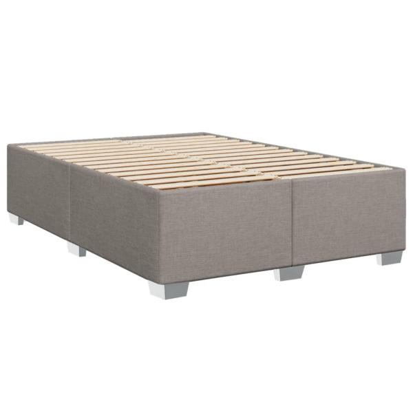 Boxspringbett mit Matratze Taupe 140x190 cm Stoff