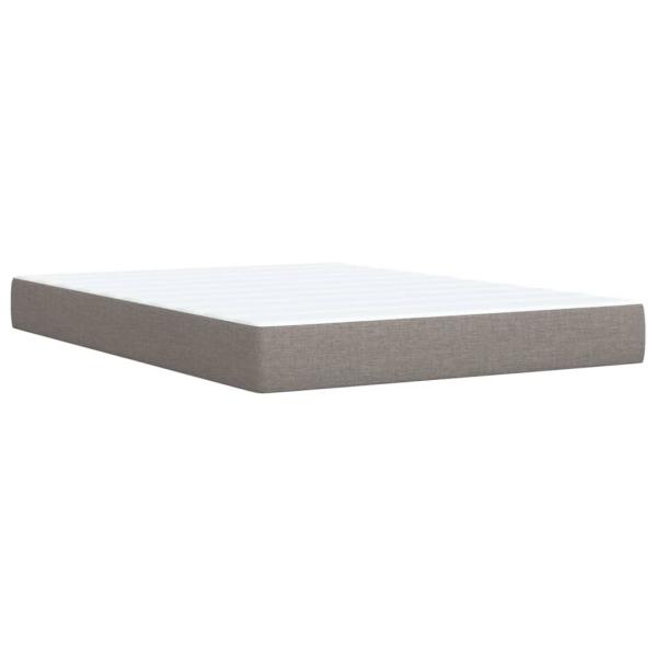 Boxspringbett mit Matratze Taupe 140x190 cm Stoff