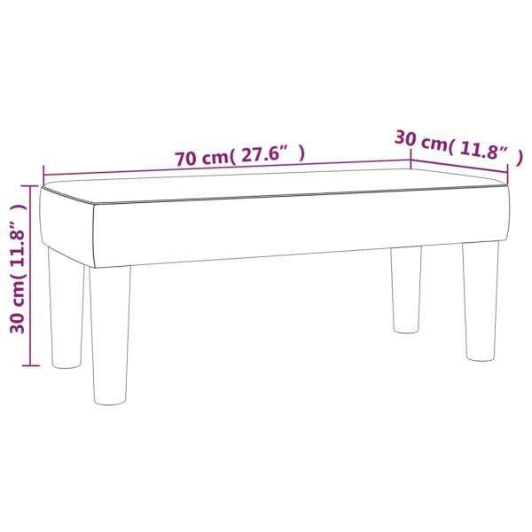 Sitzbank Dunkelgrün 70x30x30 cm Samt