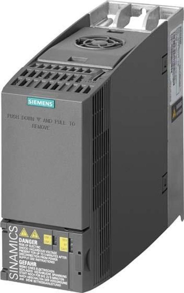 ARDEBO.de Siemens 6SL3210-1KE18-8AF1 SINAMICS G120C Bemessungsleistung 3AC 380-480 V +10/-20% 47-63 Hz geringe Überlast: 4,0 kW bei 150% 3 s, 110% 57 s, 100% 240 s hohe Überlast: 3,0 kW bei 200% 3 s, 150% 57 s, 100% 240 s