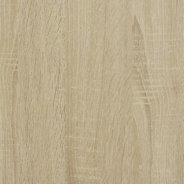 Beistelltisch mit Rollen Sonoma-Eiche 50x30x55 cm Holzwerkstoff