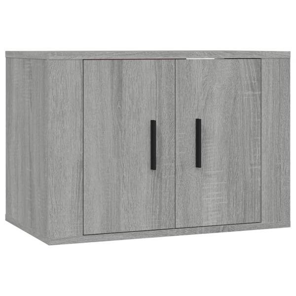 3-tlg. TV-Schrank-Set Grau Sonoma Holzwerkstoff