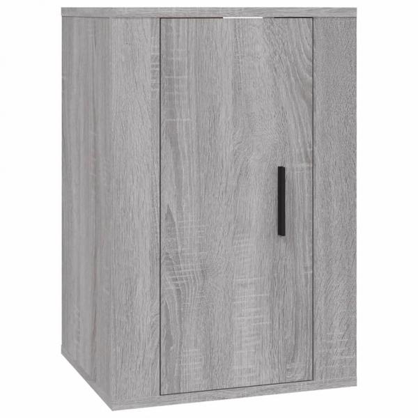 4-tlg. TV-Schrank-Set Grau Sonoma Holzwerkstoff