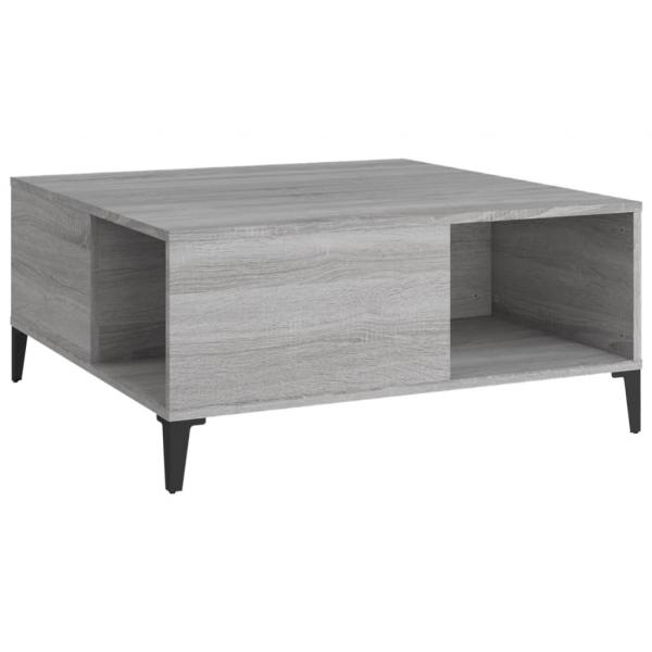 Couchtisch Grau Sonoma 80x80x36,5 cm Holzwerkstoff