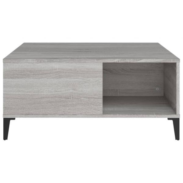 Couchtisch Grau Sonoma 80x80x36,5 cm Holzwerkstoff