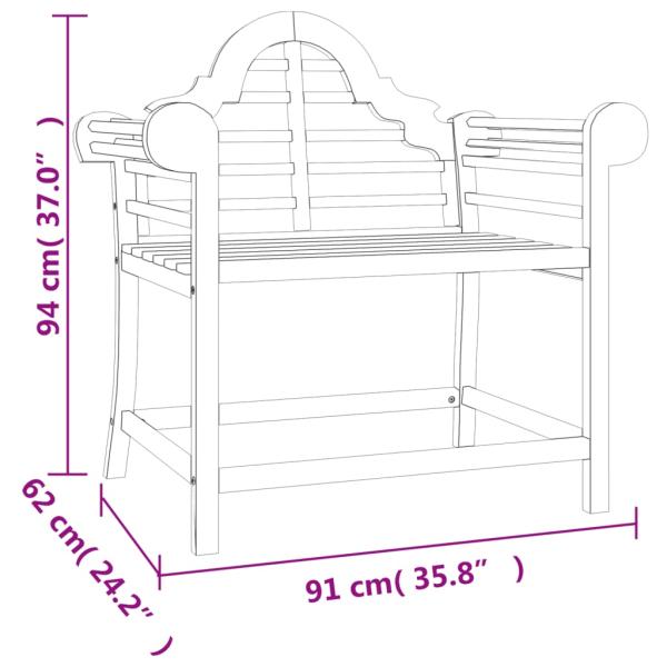 4-tlg. Garten-Lounge-Set Massivholz Teak