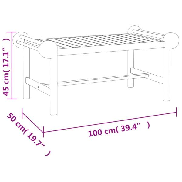 4-tlg. Garten-Lounge-Set Massivholz Teak