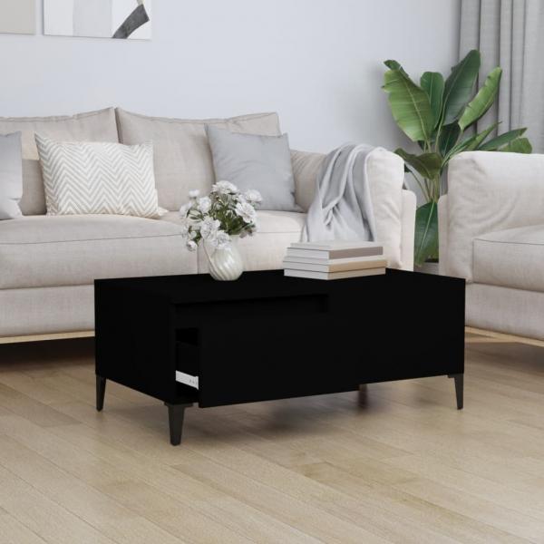 Couchtisch Schwarz 90x50x36,5 cm Holzwerkstoff