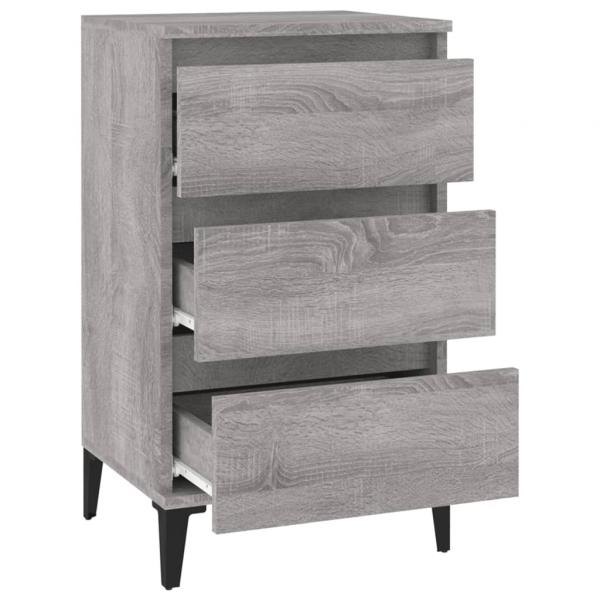 Nachttisch Grau Sonoma 40x35x70 cm Holzwerkstoff