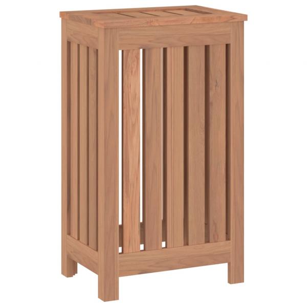 Wäschebehälter 35x25x60 cm Massivholz Teak