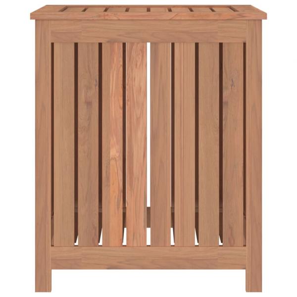 Wäschebehälter 50x35x60 cm Massivholz Teak