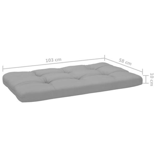 6-tlg. Paletten-Lounge-Set mit Kissen Imprägniertes Kiefernholz