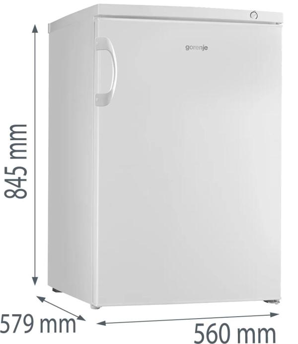 Gorenje F49CPW Stand Tischgefrierschrank, 56 cm breit, 85 L, EcoMod, weiß (20015251)