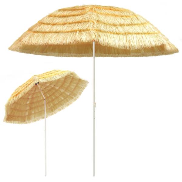 Strandschirm Natur 300 cm Hawaii-Stil