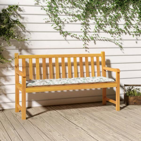 ARDEBO.de - Gartenbank-Auflage Blattmuster 180x50x7 cm Oxford-Gewebe