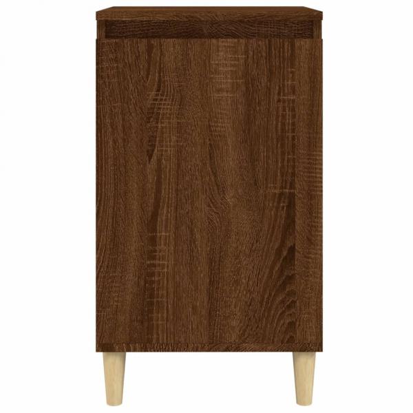 Nachttische 2 Stk. Braun Eichen-Optik 40x35x70 cm Holzwerkstoff