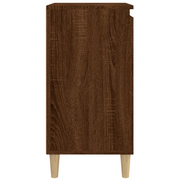 Nachttische 2 Stk. Braun Eichen-Optik 40x35x70 cm Holzwerkstoff