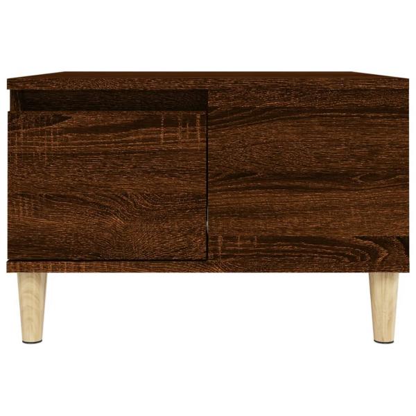 Couchtisch Braun Eichen-Optik 55x55x36,5 cm Holzwerkstoff