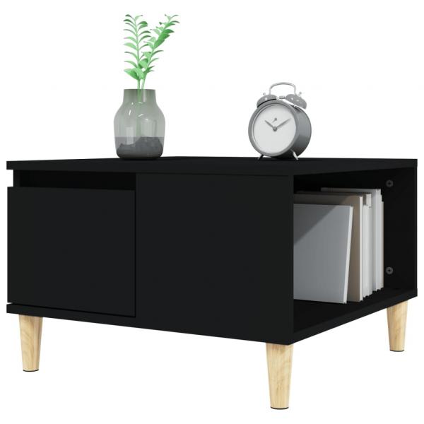 Couchtisch Schwarz 55x55x36,5 cm Holzwerkstoff