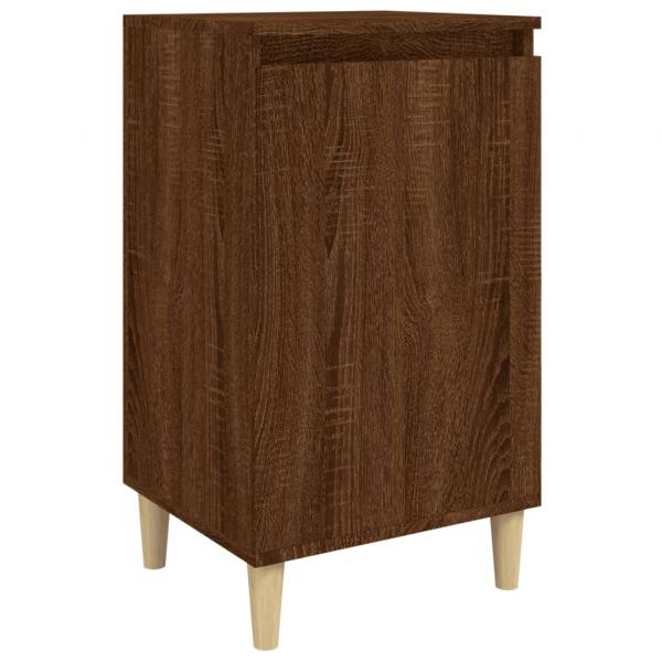 Nachttisch Braun Eichen-Optik 40x35x70 cm Holzwerkstoff