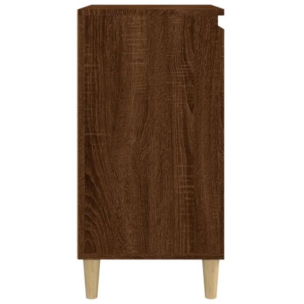 Nachttisch Braun Eichen-Optik 40x35x70 cm Holzwerkstoff