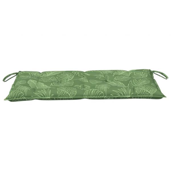 Gartenbank-Auflage Blattmuster 100x50x7 cm Oxford-Gewebe