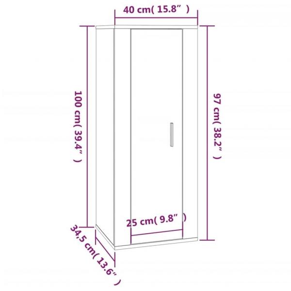 5-tlg. TV-Schrank-Set Weiß Holzwerkstoff