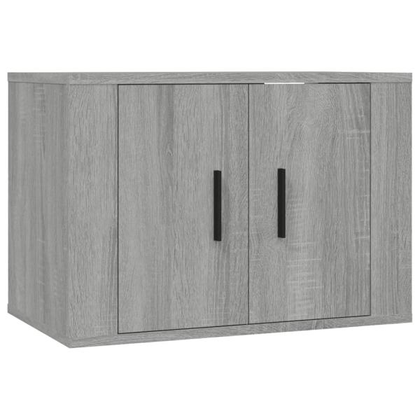 2-tlg. TV-Schrank-Set Grau Sonoma Holzwerkstoff