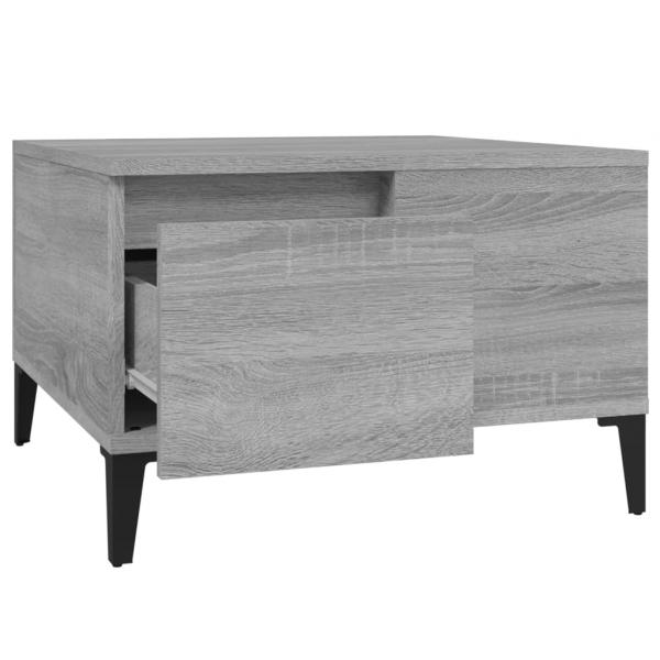 Couchtisch Grau Sonoma 55x55x36,5 cm Holzwerkstoff