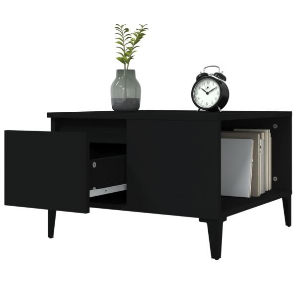 Couchtisch Schwarz 55x55x36,5 cm Holzwerkstoff