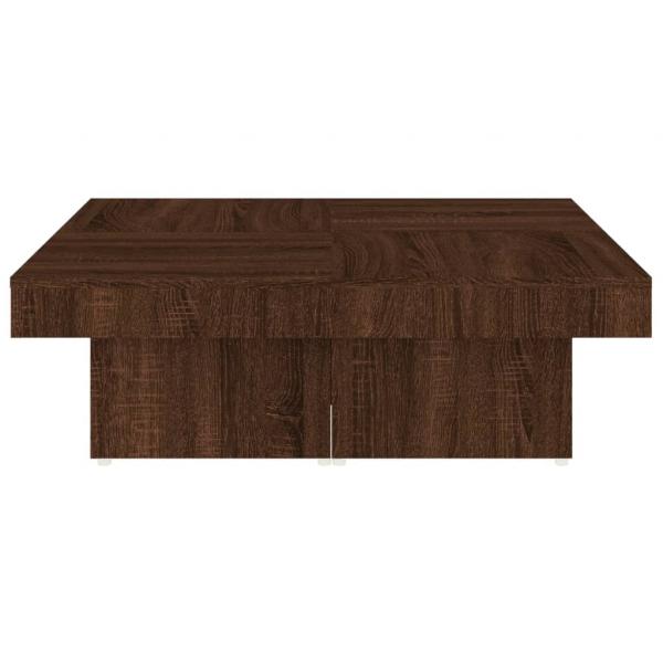 Couchtisch Braun Eichen-Optik 90x90x28 cm Holzwerkstoff