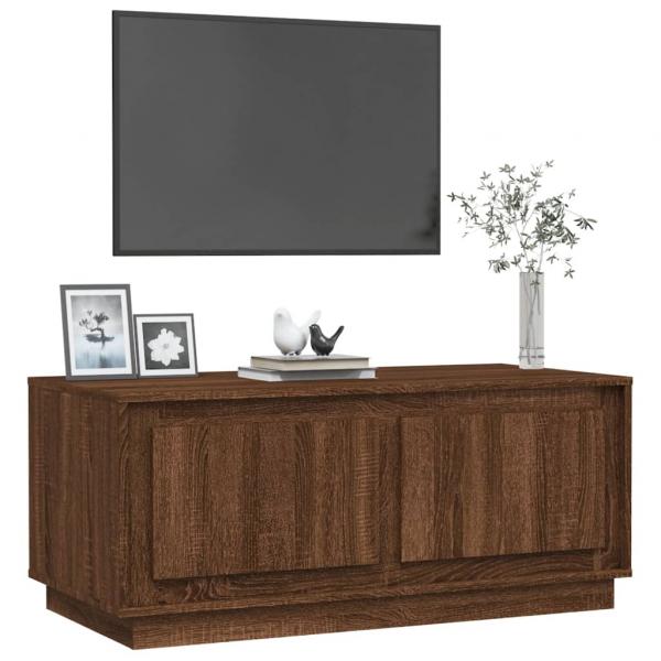 Couchtisch Braun Eichen-Optik 102x50x44 cm Holzwerkstoff