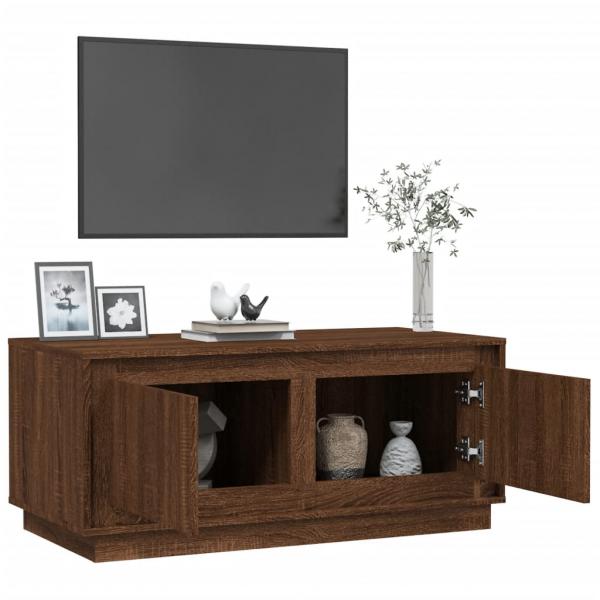 Couchtisch Braun Eichen-Optik 102x50x44 cm Holzwerkstoff