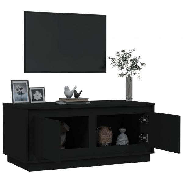 Couchtisch Schwarz 102x50x44 cm Holzwerkstoff