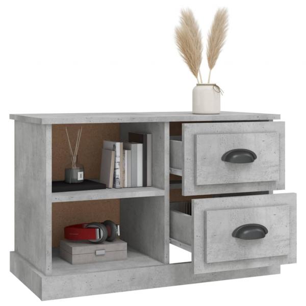 TV-Schrank Betongrau 73x35,5x47,5 cm Holzwerkstoff