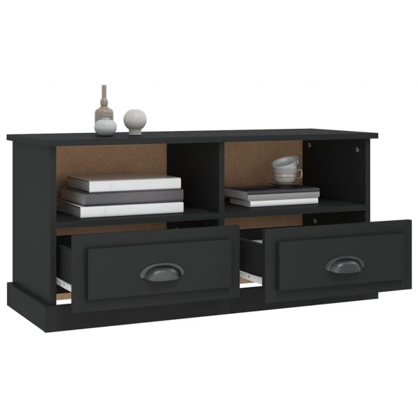 TV-Schrank Schwarz 93x35,5x45 cm Holzwerkstoff