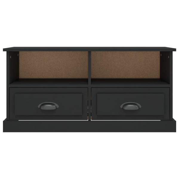 TV-Schrank Schwarz 93x35,5x45 cm Holzwerkstoff