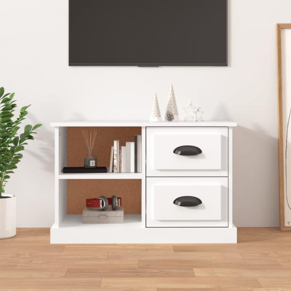 ARDEBO.de - TV-Schrank Weiß 73x35,5x47,5 cm Holzwerkstoff