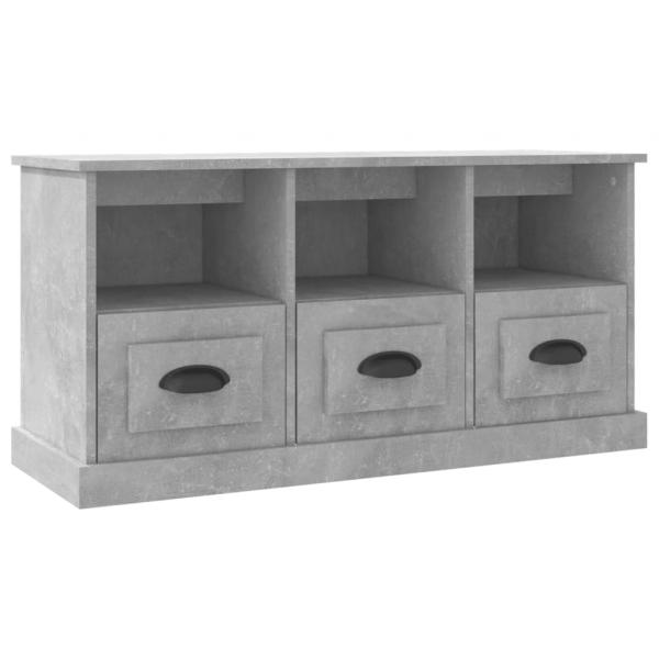 TV-Schrank Betongrau 100x35x50 cm Holzwerkstoff