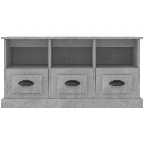 TV-Schrank Betongrau 100x35x50 cm Holzwerkstoff