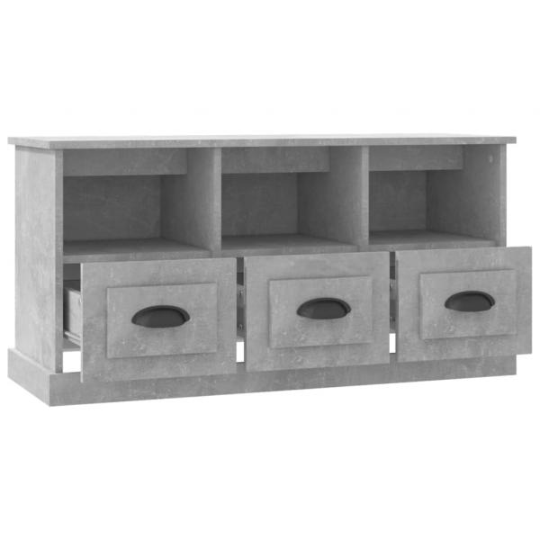 TV-Schrank Betongrau 100x35x50 cm Holzwerkstoff