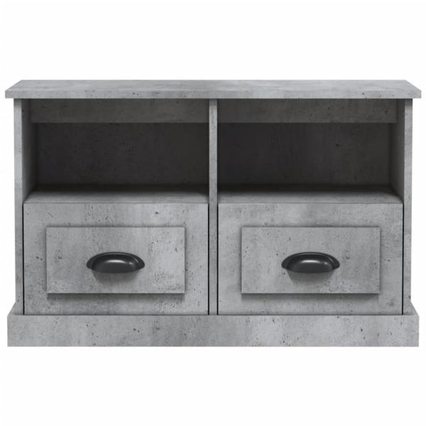 TV-Schrank Betongrau 80x35x50 cm Holzwerkstoff