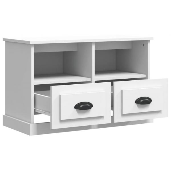 TV-Schrank Weiß 80x35x50 cm Holzwerkstoff