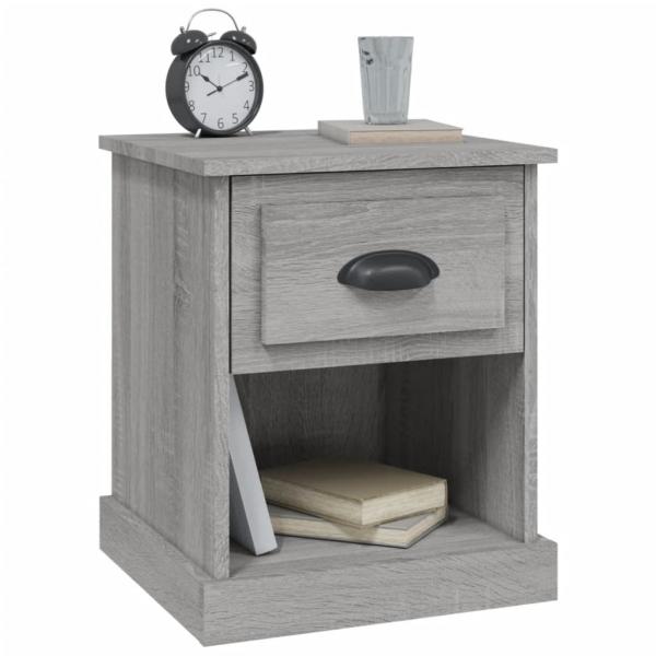 Nachttisch Grau Sonoma 39x39x47,5 cm Holzwerkstoff