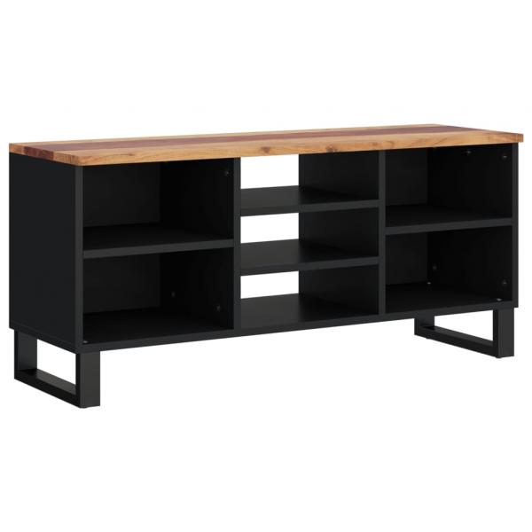 TV-Schrank 100x33x46 cm Massivholz Akazie & Holzwerkstoff