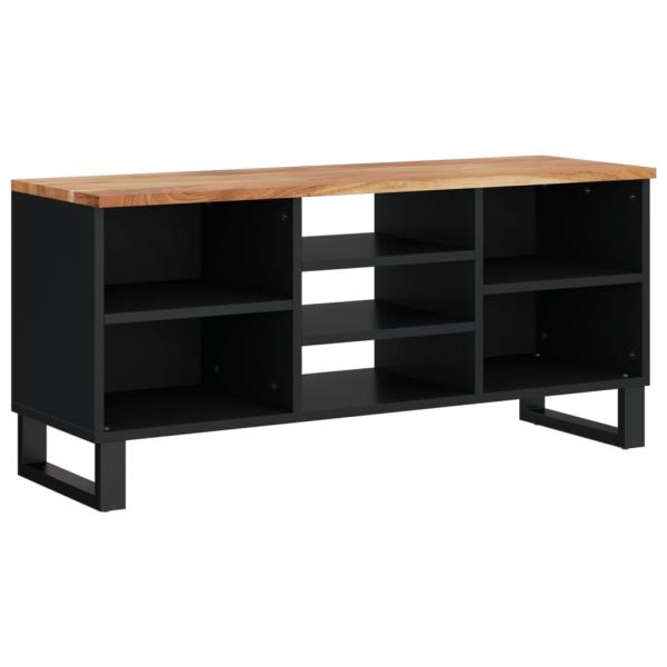 TV-Schrank 100x33x46 cm Massivholz Akazie & Holzwerkstoff