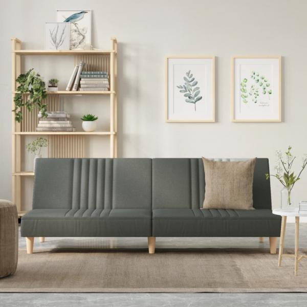 ARDEBO.de - Schlafsofa Dunkelgrau Stoff